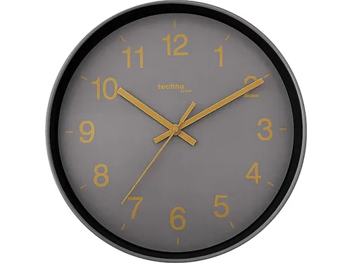 TECHNOLINE WT 7525 Wanduhr - Moderne Wanduhr in Grau, bietet präzise Zeitmessung und ein stilvolles Design für jeden Raum.
