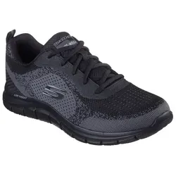 Skechers Track - Glendor Herren Sneaker Schwarz, Größe 47.5 - Sneaker für Herren mit atmungsaktivem Funktionsstrick-Obermaterial und komfortabler Memory Foam-Innensohle. Ideal für sportliche Aktivitäten und den Alltag. Maschinenwaschbar und leicht für höchsten Tragekomfort.
