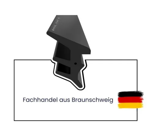 Dikara Profildichtungsband für Fenster-Systeme - Dichtungen für Fenster, Nutbreite 7,9mm, Höhe 16,4mm, mit Antidehnungsfaden für optimale Abdichtung und Energieeffizienz im Haus.