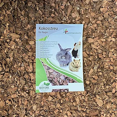 Kokoseinstreu grob 100 Liter (EUR 0,54/Liter), Kokoschips, Einstreu geeignet als Käfig Bodenbedeckung z.B. für Kaninchen, Meerschweinchen, Degus, Ratten und andere Nagetiere