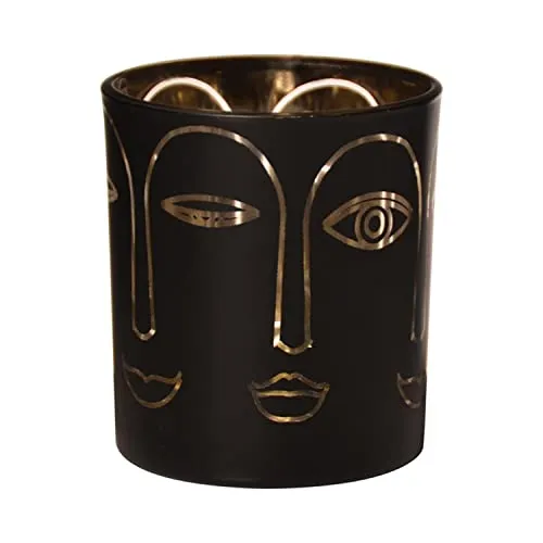 Kerzenständer Schwarz von INNA-Glas