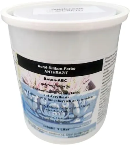 Anthrazit - Acryl-Silikon Farbe