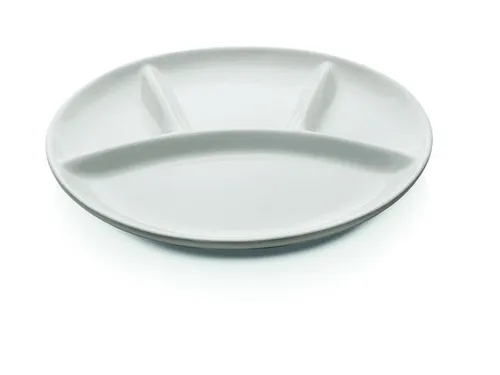 Fondueteller, Raceletetteller, Porzellan, 4-Einteilungen, Ø 25 cm