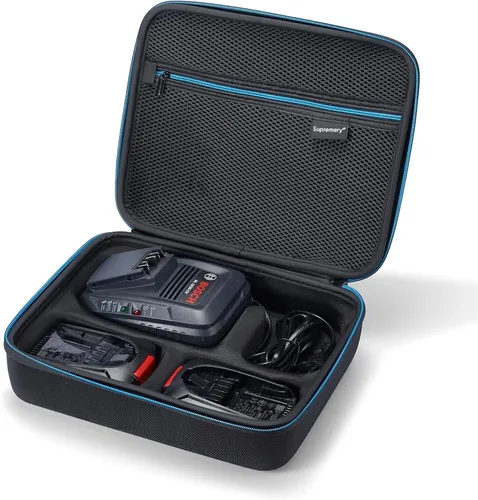 Supremery Tasche kompatibel mit Bosch Ladegerät 18V AL 1830 CV und Werkzeugakku 18V 2,5 Ah Akku Case Zubehör