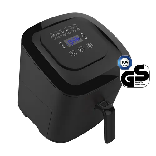 Smart Cooking Heißluftfritteuse 5,5l - Fritteusen mit 8 Programmen, 5,5 L Öl-Fassungsvermögen und 1600 W Leistung für gesundes Frittieren ohne viel Öl. Ideal für köstliche, knusprige Gerichte.