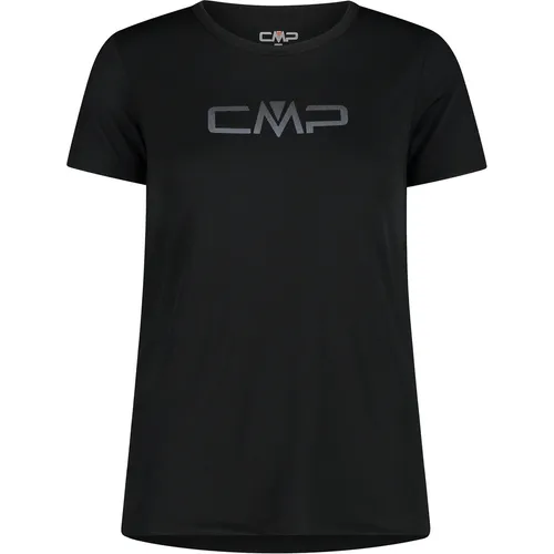 CMP Damen Funktions Print T-Shirt (Größe XXS, schwarz)