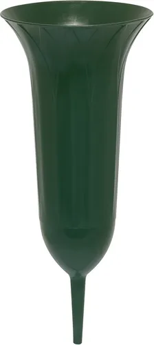 Geli Grabvase Ø 11 cm dunkelgrün in gold von Geli