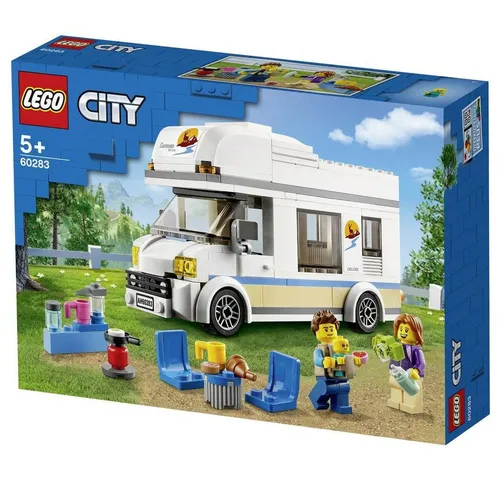 LEGO® Konstruktionsspielsteine CITY Ferien-Wohnmobil - Spielbausteine für kreative Kinder ab 5 Jahren, mit realistischen Funktionen wie Küchenzeile und Schlafplätzen für spannende Campingabenteuer.