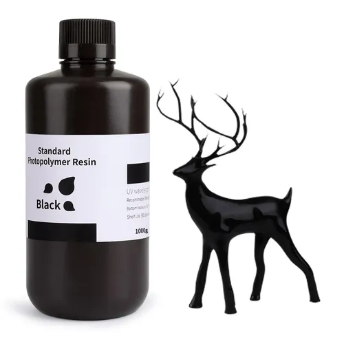 ELEGOO 3D-Drucker Standard Resin – Präzise & geruchsarm - Das ELEGOO Standard Resin bietet hohe Präzision und geringe Schrumpfung für detailreiche Druckergebnisse. Ideal für Modelle im Hobby- und professionellen Einsatz, geruchsarm und kompatibel mit gängigen 3D-Druckern.