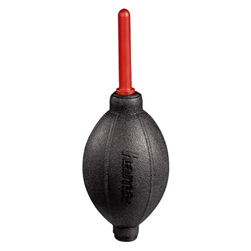 Hama Blasebalg zur Kamera- und Objektivreinigung, Länge 16,6 cm, Dust Ex, Rot/Schwarz