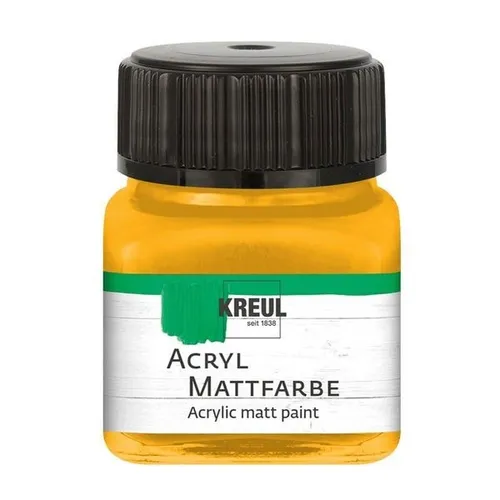 Kreul Acryl Mattfarbe goldgelb 20ml Glas 100 ml / 12,45 Euro