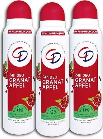 CD Deospray Bio-Granatapfel (150 ml) - Deo mit Bio-Granatapfel-Extrakt für ein langanhaltendes Frische-Gefühl und 24-Stunden-Schutz. Ideal für pflegende Frische im Alltag.