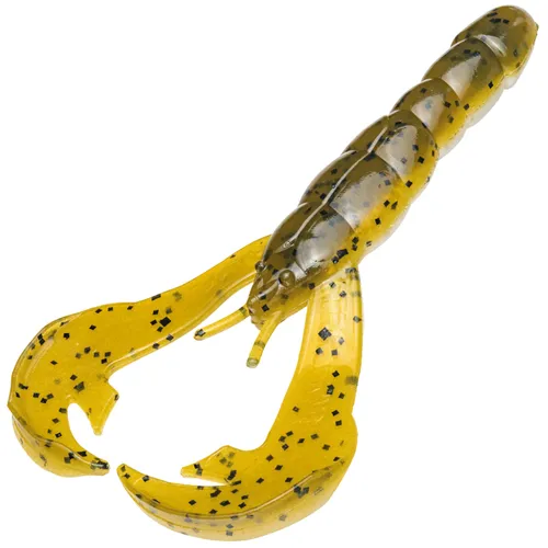 Strike King Rage Craw 10cm - 7 Gummikrebse, Strike King Farbe:Green Pumpkin Pearl Belly