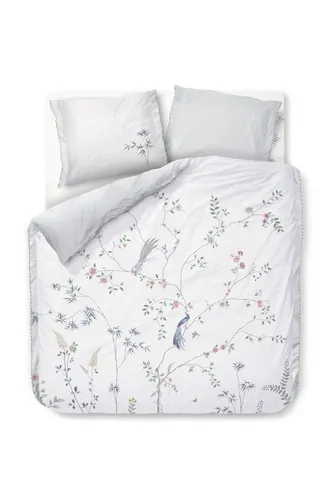 PiP Studio Bettwäsche Set Bamboo Blossom, 3-teilig, 200x200 in weiß von Pip Studio