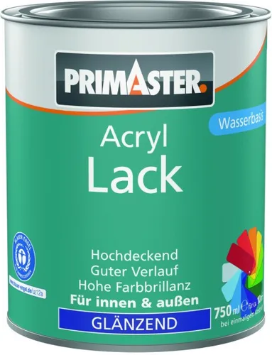 Primaster Acryl Lack taubenblau glänzend 750 ml  Acryl Lack