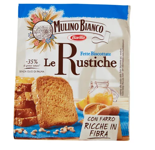 Mulino Bianco Fette biscottate Le rustiche 315g mit Dinkel Zwieback brot