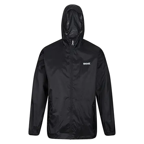 Regatta Herren Pack It JKT III Jacke, Schwarz, 56 - Funktionsjacke aus wasserdichtem Isolite 5.000 Polyamidgewebe, leicht und atmungsaktiv – ideal für Outdoor-Aktivitäten und wechselhaftes Wetter.