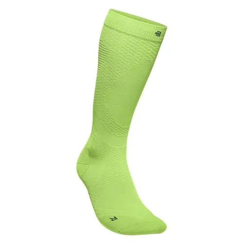 Bauerfeind Sports Run Ultralight Compression Socks - Sportsocken mit Kompressionswirkung, ideal für Trailrunning. Farbe: Grün, Größe: EU 41-43. Maximale Unterstützung für Leistung und Komfort!