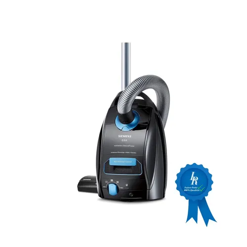 Siemens Staubsauger Q5.0 extreme silencePower VSQ5X1230 - Allergikerfreundlicher Bodenstaubsauger mit HEPA-Filter, 13 m Aktionsradius und XL-Staubbeutelvolumen für weniger Beutelwechsel