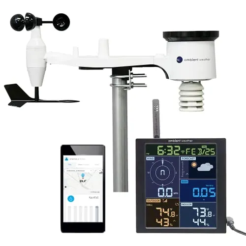 Ambient Weather WS-1965 WiFi Wetterstation mit Fernüberwachung und Ambient Weather Netzwerkzugriff
