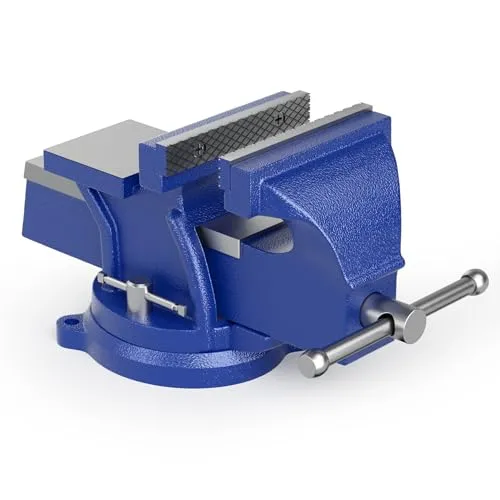 Wiltec Schraubstock Light Duty 100 mm - Schraubstock für leichte Beanspruchung mit robustem Korpus und großzügigem Amboss, ideal für präzises Arbeiten an der Werkbank.