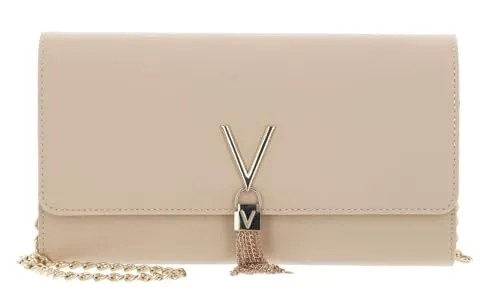 Valentino by Mario Valentino Damen Divina SA Pochette - Ecru, Einheitsgröße - Damen-Clutches, stilvolle Pochette aus hochwertigem 100% Polyurethan für elegante Anlässe und besonderen Komfort.