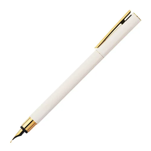 FABER-CASTELL 141440 - Füller Neo Slim, Federbreite M, gold marshmallow - Eleganter Füller in schlankem Design mit vergoldeter Edelstahlfeder für ein reibungsloses Schreiberlebnis. Ideal für stilbewusste Schreibliebhaber.