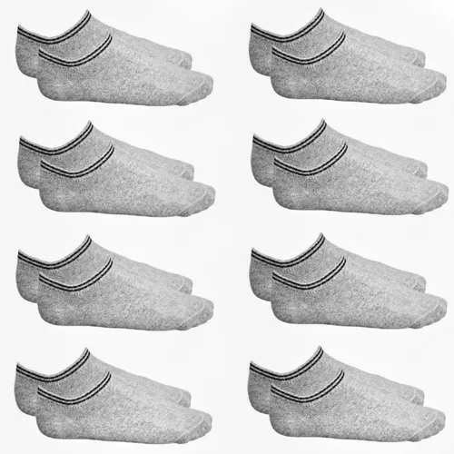 Paar Sneaker Socken Damen Herren Größe 32–38 | Grau Füßlinge - Bequeme Sneaker Socken für Damen und Herren, ideal für Freizeit und Sport. Atmungsaktiv und leicht, perfekt für den Frühling und Sommer. 40 Paar in hochwertiger Verarbeitung.