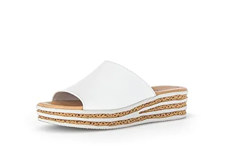 Gabor Damen Pantoletten, Frauen Slipper,Best Fitting,schluepfschuhe,Slides,Slip-ons,Backless Slipper,Mules,Weiss (Weiss),40 EU / 6.5 UK