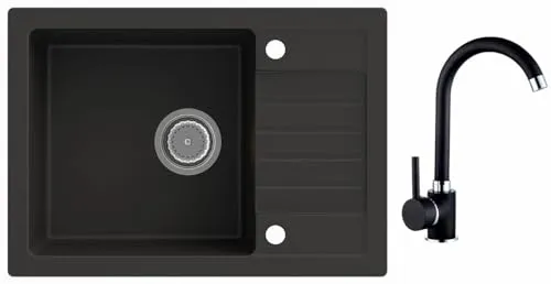 LINDBERGH® Granit Spüle SIM44 mit Armatur 1-Galo