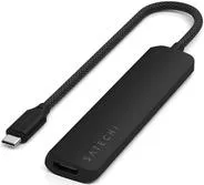 Satechi USB-C 6-in-1 Slim Multiport Adapter - USB-Hub mit 6 Anschlüssen, kompakt und ideal für unterwegs, perfekt für Laptops und Tablets.