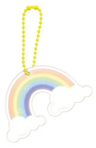Sicherheitsanhänger Kinder Reflektor reflektierend auf 125m für Schulranzen,Taschen, Koffer, Made in Schweden (Regenbogen)
