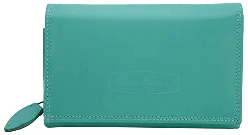 Money Maker Damen Leder Geldbörse - Großes Portemonnaie mit RFID-Schutz - Damen-Geldbörse aus Echt-Leder mit RFID-Schutz für maximale Sicherheit Ihrer Daten. Viel Stauraum für bis zu 12 Karten und mehrere Fächer, ideal als Geschenk für jeden Anlass!
