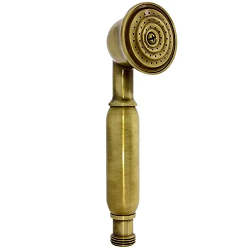 Nostalgie Retro Handbrause/Brause/Brausekopf/Duschkopf – aus Messing mit Altmessing Oberfläche