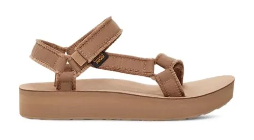 TEVA Midform Nähatelier Damen Sandalen - Wanderschuhe aus weichem Leinen mit ausgefransten Kanten, ideal für Komfort und Stil bei Ihren Outdoor-Abenteuern.