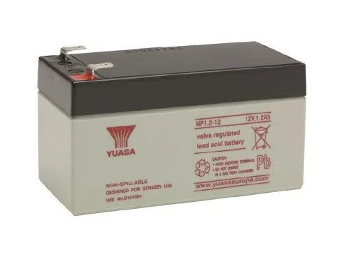 YUASA NP1.2-12 Akku 12V 1200mAh - Batterien & Akkus - Wartungsfreier Bleiakku mit exzellenter Zyklenfestigkeit, ideal für unterbrechungsfreie Stromversorgung und Telekommunikation.