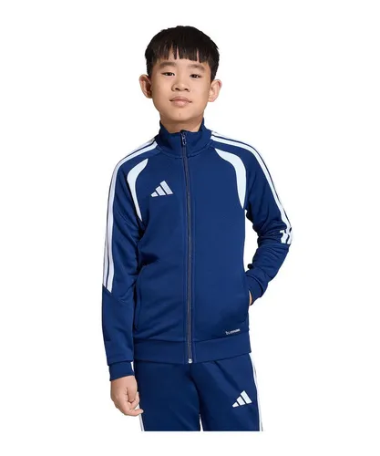 adidas Performance Sweatjacke für Kinder in Weiß (Größe 104 EU) - Stylische Sweatjacke aus 100% Polyester, ideal für aktive Kinder. Bequem und robust, perfekt für Training und Freizeit.