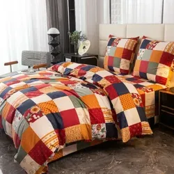 Baumwollbettwäsche 200x200 Kariert