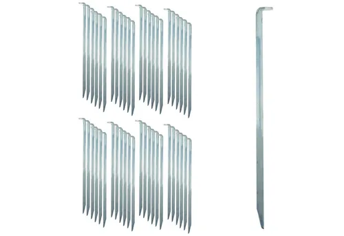 ToCi Zelthering V-Profil Set (48 Stück) - stabile Stahlheringe für Camping - 48 stabile V-Profil Zeltheringe aus verzinktem Stahl, ideal für weichen und normalen Boden. Besonders langlebig und leicht zu transportieren, perfekt für jedes Campingabenteuer.