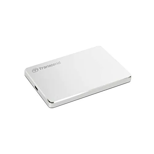 Transcend StoreJet 25C3S Externe Festplatte 1 TB - Externe Festplatte mit 1 TB Speicher, stoßfest und ideal für sicheres Speichern von Daten unterwegs.