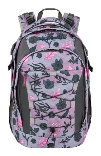 MCNEILL Schulrucksack Luca - Bloom Neu - Schulranzen in buntem Design, ergonomisch und ideal für eine gesunde Haltung bei Schulkinder.
