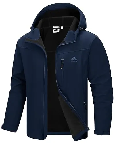 360TRAIL Softshelljacke Herren - Wasserdicht und Atmungsaktiv - Hochwertige Herren Softshelljacke mit fleecegefüttertem Innenfutter für optimalen Wärme- und Wetterschutz. Ideal für Outdoor-Aktivitäten, ausgestattet mit praktischen Taschen und verstellbaren Elementen.