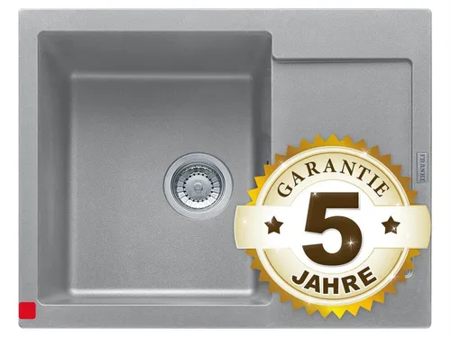 Franke Maris MRG 611-62 Steingrau Granitspüle - Einbauspüle aus hochwertigem Granit in elegantem Steingrau, ideal für moderne Küchen mit kurzer Abtropffläche.