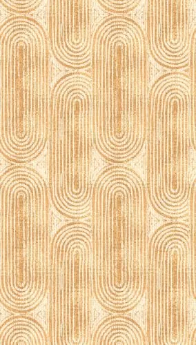 Livingwalls Fototapete 3D Effekt in Orange, Beige - Tapeten: Hochwertige Vliestapete 398681 mit brillanten Farben, ideal zur individuellen Raumgestaltung und für ein modernes Wohnambiente. Made in Germany!