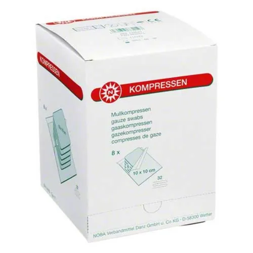 Mullkompressen 10x10cm 32-fa 40 St
