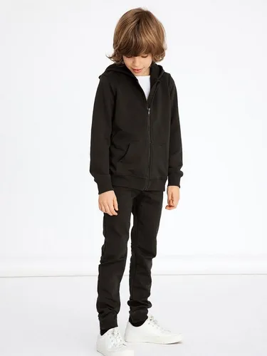 NAME IT Boy Strickjacke Regular Fit - Kapuzenpullover für Jungen, aus 80% Baumwolle für hohen Tragekomfort und mit praktischer Kapuze für zusätzlichen Schutz.