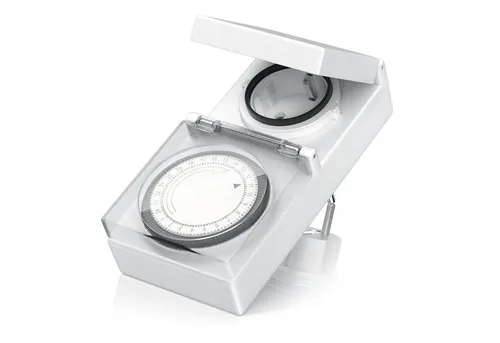 BEARWARE Zeitschaltuhr, mechanisch, 1-St., 24h Zeitschaltuhr Outdoor spritzwassergeschützt / für Innen und Außen