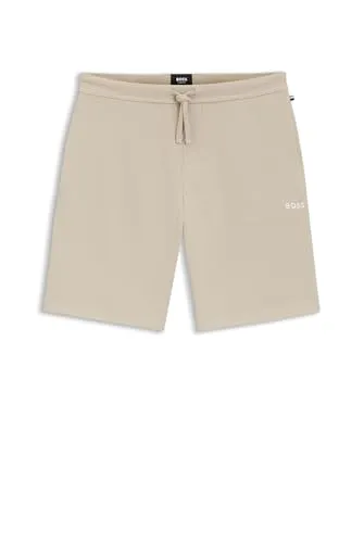 BOSS Waffle Nachtshorts Beige Large Herren in beige von BOSS