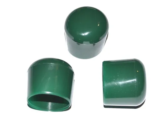 Walter Bethke GmbH & Co. KG Anhänger 100 Stück - Abschlußkappe für Rundrohr / Stäbe Ø 25 bis 26 mm -- GRÜN