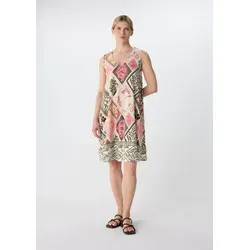 comma Minikleid Kleid Fließendes Jerseykleid mit All-over-Print bunt 36 EU